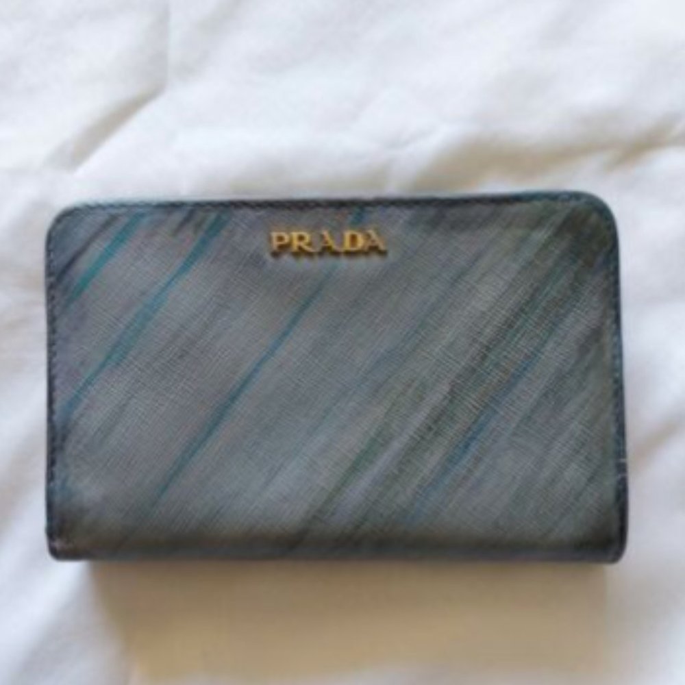 Prada small leather wallet